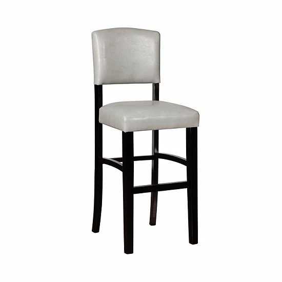 Linon Monaco Gray Bar Stool 1 Linon Monaco Gray Bar Stool