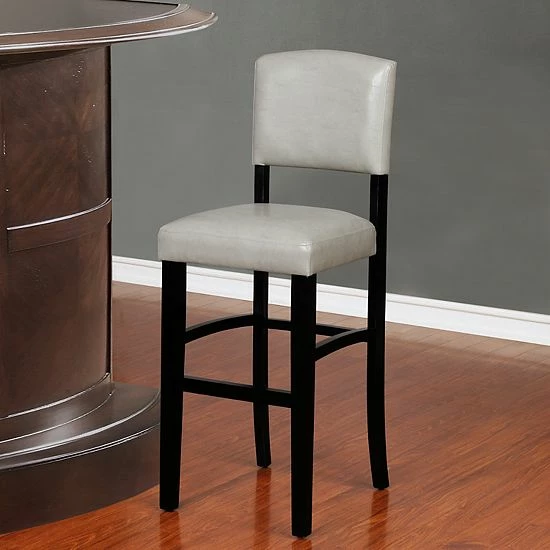 Linon Monaco Gray Bar Stool 2 Linon Monaco Gray Bar Stool - Image 2