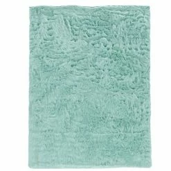Linon Faux Sheepskin Blue Rug- 5' X 7'