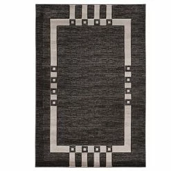 Linon Milan Gray Geometric Rug