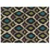 Linon Trio Geometric Rug Gray