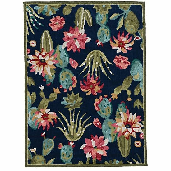 Linon Trio Cactus Rug 1 Linon Trio Cactus Rug
