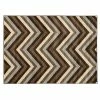 Linon Roma Chevron Rug Chocolate Beige
