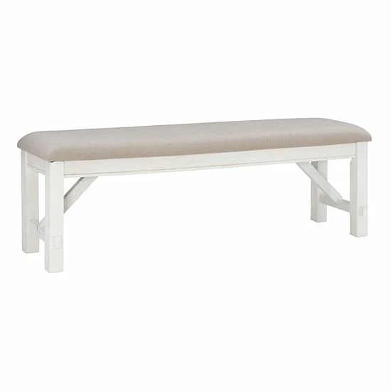 Linon Turino Padded Bench Gray 8 Linon Turino Padded Bench Gray - Image 8