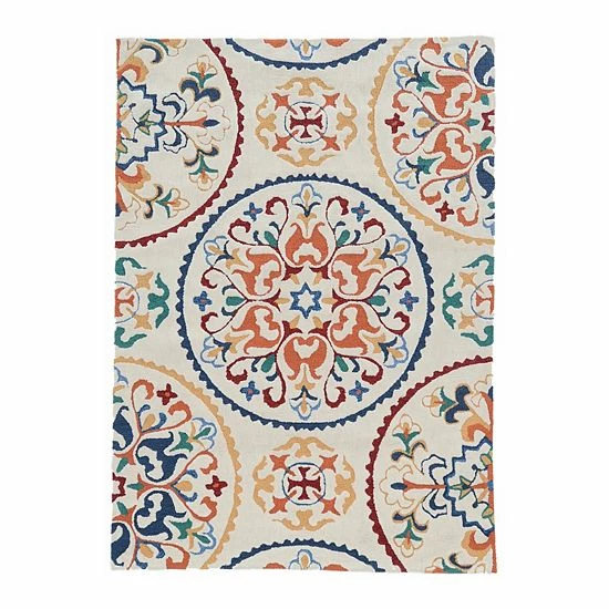 Linon Trio Rondels Rug 1 Linon Trio Rondels Rug
