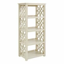 Linon Whitley Shabby Chic 4-Shelf Bookcase
