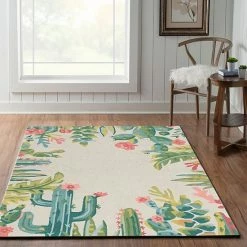 Alternative view of Linon Trio Saguaro Rug