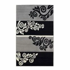 Linon Capri Noir Rug Black 5 Linon Capri Noir Rug Black -Linon Sales Store unnamed file 5327