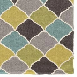 Alternative view of Linon Trio Tiles Rug