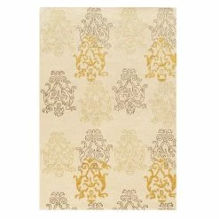 Linon Aspire Damask Print Rug