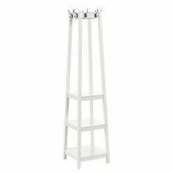 Linon Helena Coat Rack White
