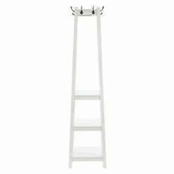 Alternative view of Linon Helena Coat Rack White
