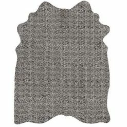 Linon Cowhide Cheetah Print Beige & Brown Full Skin Rug - 9' X 7'