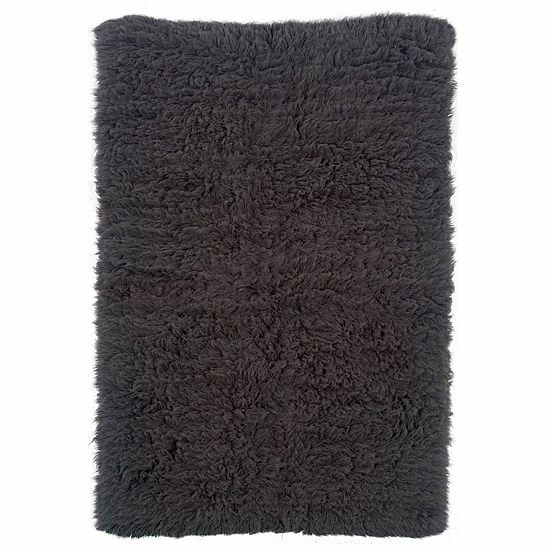 Linon New Flokati Rug Gray 4 Linon New Flokati Rug Gray - Image 4