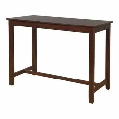 Linon Claridge 36 Inch Counter Height Pub Table Walnut