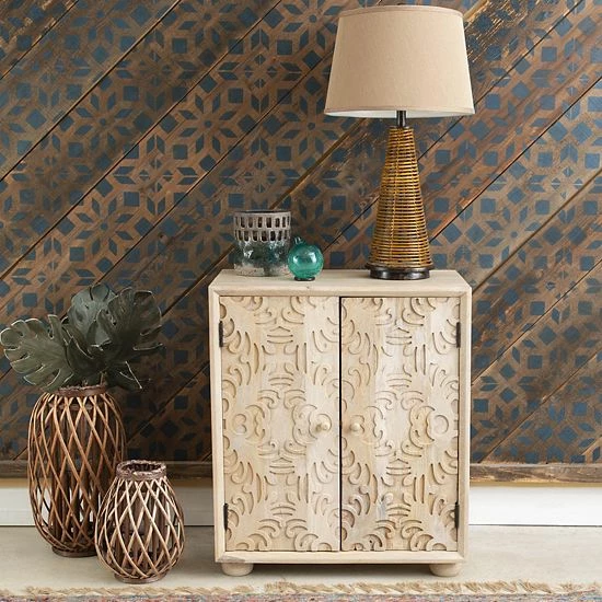 Linon Harlee 2-Door Storage Cabinet 2 Linon Harlee 2-Door Storage Cabinet - Image 2