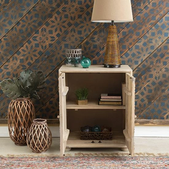 Linon Harlee 2-Door Storage Cabinet 4 Linon Harlee 2-Door Storage Cabinet - Image 4