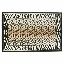 Linon Capri Framed Animal Print Rug - 4'3'' X 7'3''