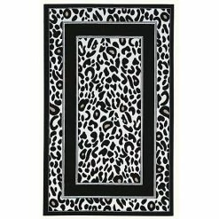 Linon Capri Framed Animal Print Rug - 4'3'' X 7'3''