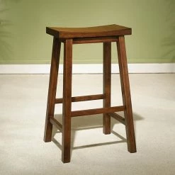 Linon Honey Brown Bar Stool