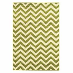 Linon Claremont Chevron Rug Terracotta