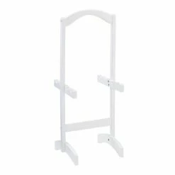 Linon Serpentine Folding Tray Table 5-piece Set White Brown -Linon Sales Store unnamed file 58