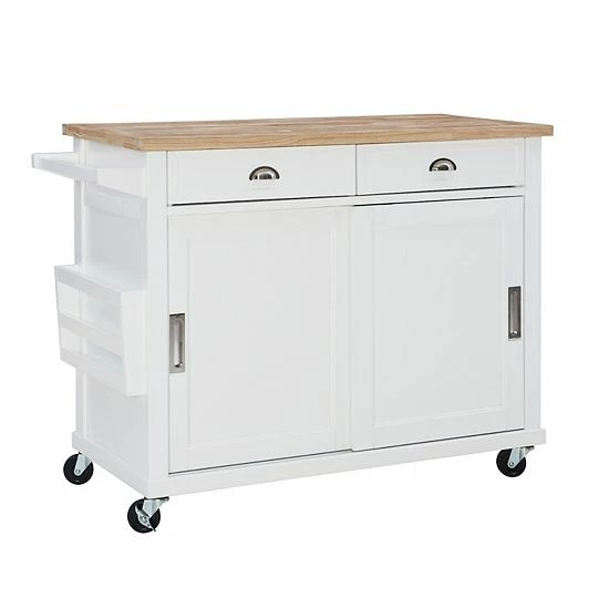 Linon Sherman Kitchen Cart 1 Linon Sherman Kitchen Cart