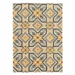 Linon Trio Geometric Floral II Rug