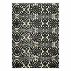 Linon Elegance Snowflakes Medallion Rug