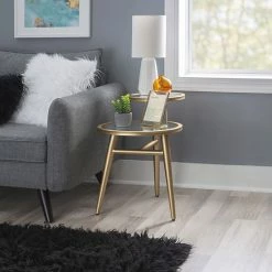 Linon Jolson 2-Tier Mirror End Table -Linon Sales Store unnamed file 5939