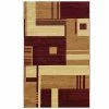 Linon Capri Collection Red Rug