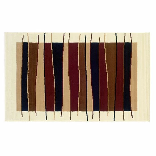 Linon Capri Striped Rug - 4'3'' X 7'3'' 1 Linon Capri Striped Rug - 4'3'' X 7'3''