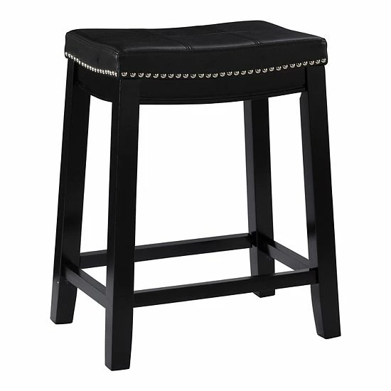 Linon Claridge Counter Stool Gray 8 Linon Claridge Counter Stool Gray - Image 8