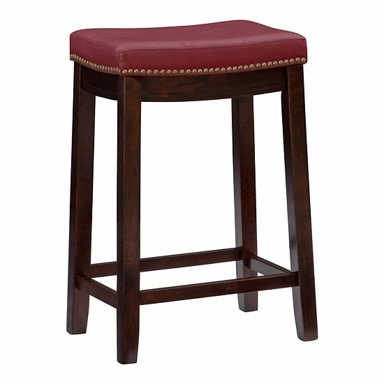 Linon Claridge Counter Stool Gray 9 Linon Claridge Counter Stool Gray - Image 9