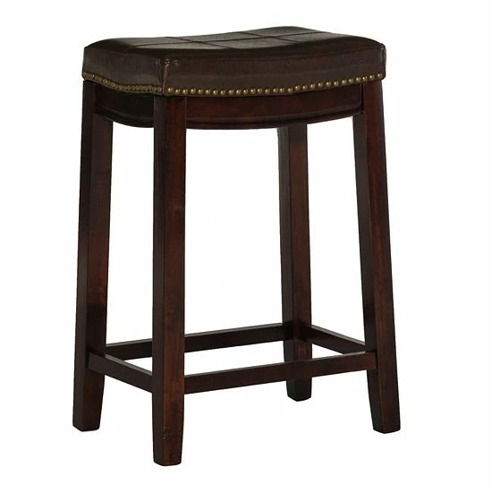 Linon Claridge Counter Stool Gray 11 Linon Claridge Counter Stool Gray - Image 11