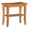 Linon Bracken Bamboo 18-in. Stool