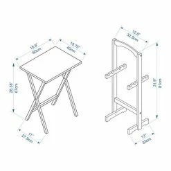Linon 5-pc. Tray Table Set -Linon Sales Store unnamed file 710