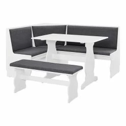 Linon Sasha Nook Dining Table 3-piece Set Blue -Linon Sales Store unnamed file 73