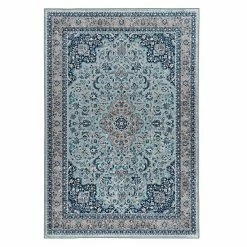 Linon Emerald Medallion Rug Gray Cream -Linon Sales Store unnamed file 735