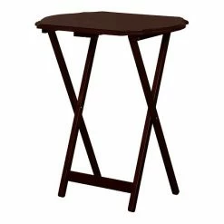 Linon Ledda Folding Snack Tray 2-piece Set Espresso -Linon Sales Store unnamed file 741