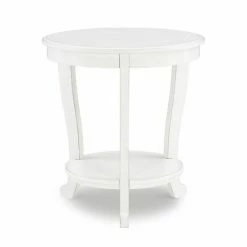 Linon Aubert Accent Side Table Natural
