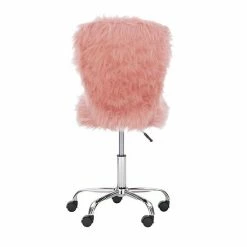 Linon Faux Fur Armless Office Chair Pink 9 Linon Faux Fur Armless Office Chair Pink -Linon Sales Store unnamed file 849