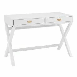 Linon Paige Office Writing Desk White -Linon Sales Store unnamed file 881