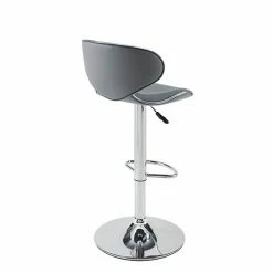 Linon Adjustable Bar Stool Gray Chrome -Linon Sales Store unnamed file 885