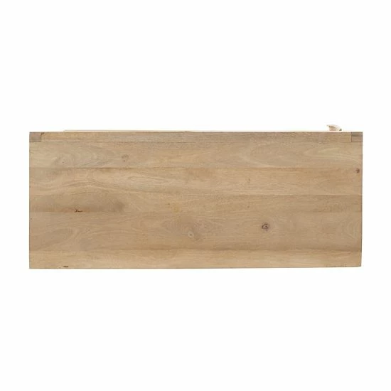 Linon Janie Rattan Sliding 2-Door Console 5 Linon Janie Rattan Sliding 2-Door Console - Image 5