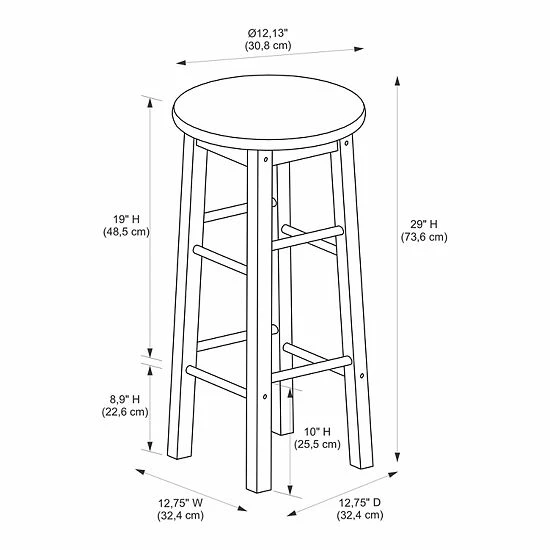 Linon Bar Stool 4 Linon Bar Stool - Image 4