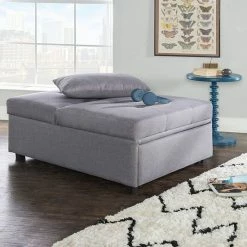 Linon Boone Convertible Arm Chair Bed Gray 14 Linon Boone Convertible Arm Chair Bed Gray -Linon Sales Store unnamed file 912