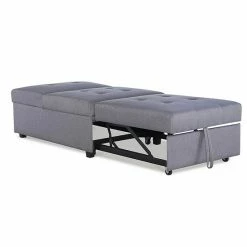 Linon Boone Convertible Arm Chair Bed Gray 16 Linon Boone Convertible Arm Chair Bed Gray -Linon Sales Store unnamed file 914