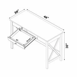 Linon Davis Laptop Desk Driftwood -Linon Sales Store unnamed file 977
