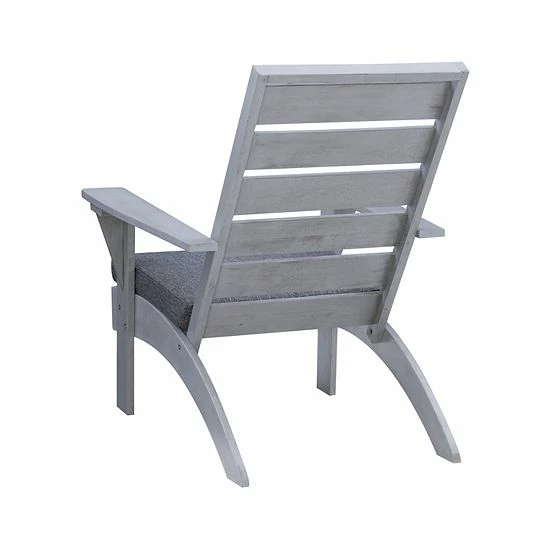Linon Rockport Indoor / Outdoor Patio Chair Brown 5 Linon Rockport Indoor / Outdoor Patio Chair Brown - Image 5